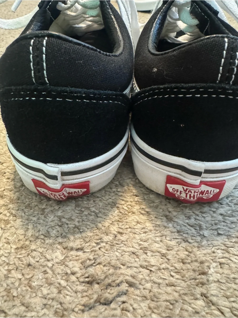 Vans Black & White Old Skool Low-Top Sneakers
